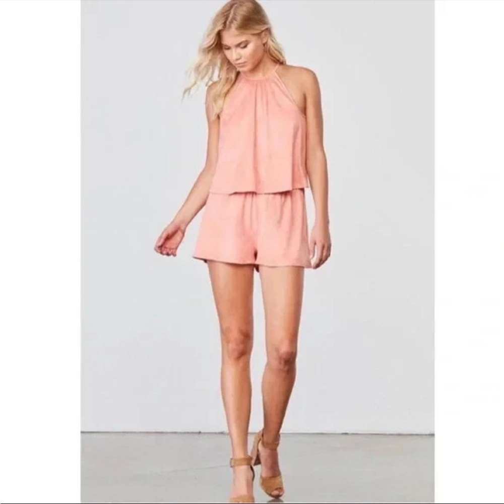 Jack by BB Dakota Valentina Romper Faux Suede XS